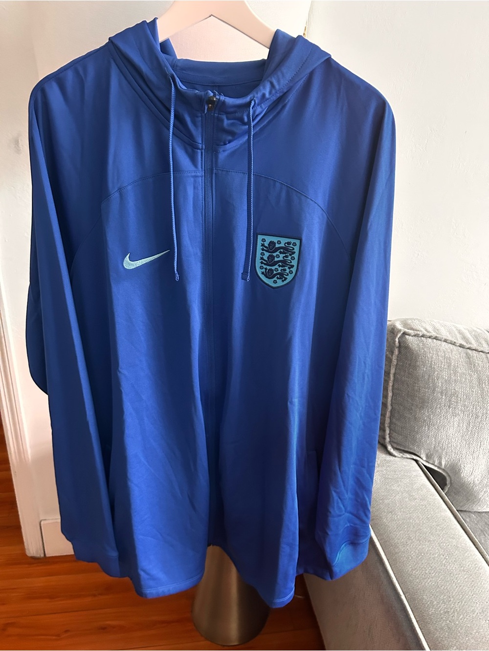 Nike England National Team Strike Full-Zip Track Jacket Men's XXL  Blue Soccer